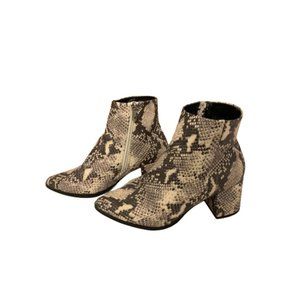 Madden Girl Dafni Snakeskin Ankle Boot